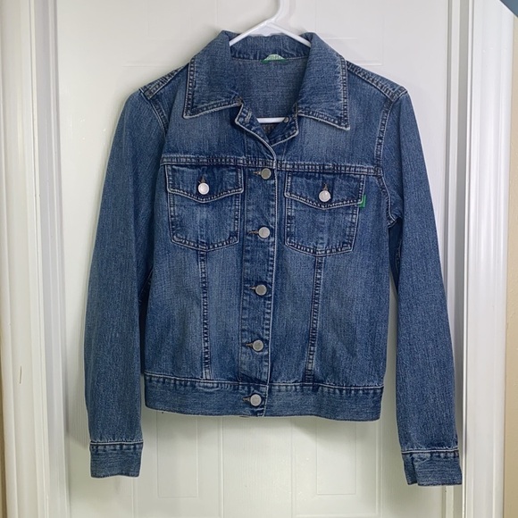 United Colors of Benetton - Jean Bomber Jacket XS - Picture 2 of 10